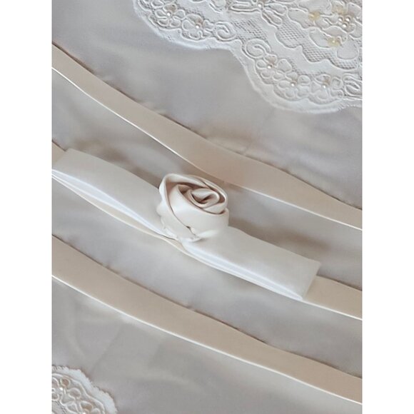 Vintage 2-Tone Square Neck Renaissance Waist Wedding Gown - Michelangelo - Picture 14 of 16